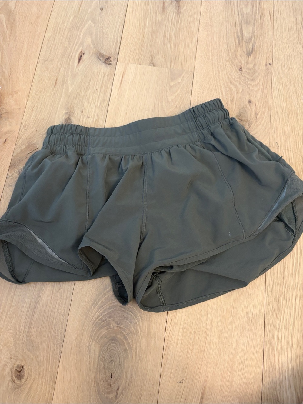 Lululemon Women's army green Athletic Shorts size 4